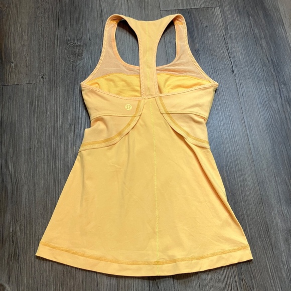 Lululemon Yellow Athletic Tank top, women's size 4 - Picture 3 of 6